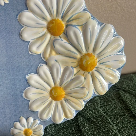 The Farmhouse by Rachel Ashwell Sunflower 🌻Serving Tray Plates Melamine Blue NEW - Picture 8 of 11